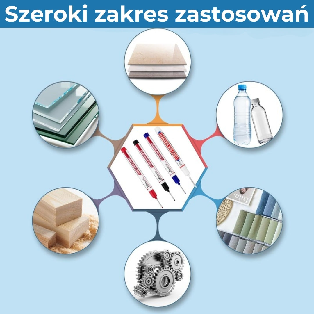Marker z długą końcówką – narzędzie dla profesjonalistów