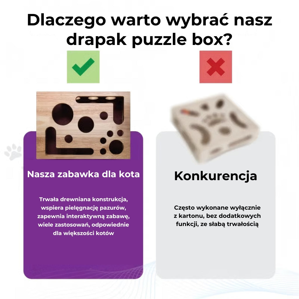 😻 Puzzle drapak do pielęgnacji pazurów dla kota