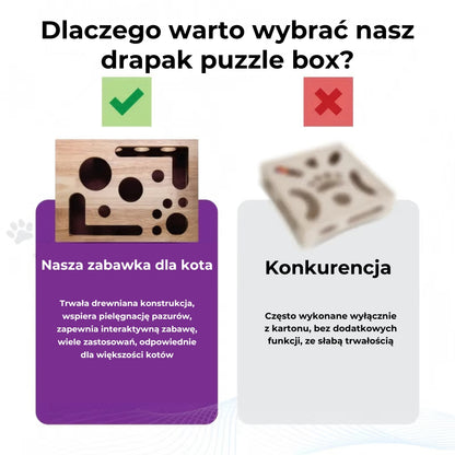 😻 Puzzle drapak do pielęgnacji pazurów dla kota