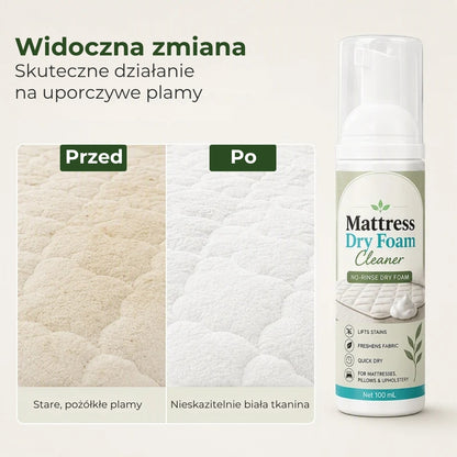 Pianka do czyszczenia materacy na sucho – bezwodny odplamiacz