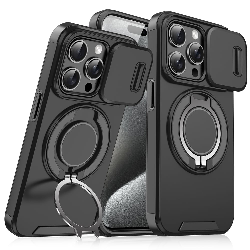 Etui z osłoną aparatu i pierścieniem (dla iPhone)