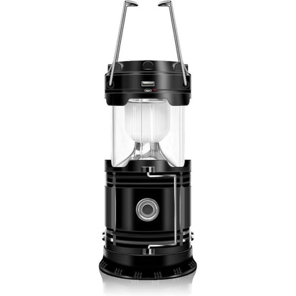 Solarna latarnia kempingowa 2w1 z USB