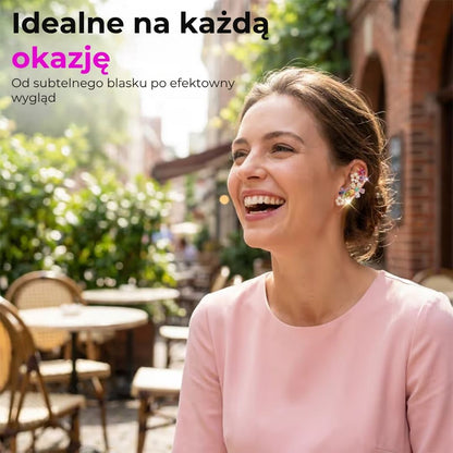 Kwiatowe nausznice z cyrkoniami (2 sztuki)