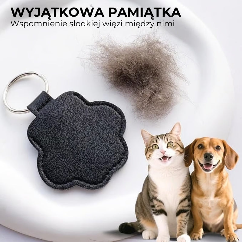Skórzany brelok na klucze z pamiątką po zwierzaku – 🐾 noś wspomnienie zawsze przy sobie