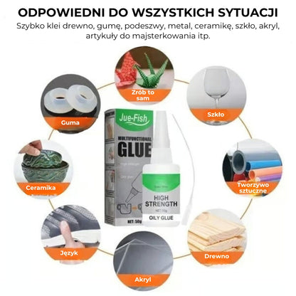 Mocny uniwersalny super klej – szybkoschnący i wodoodporny