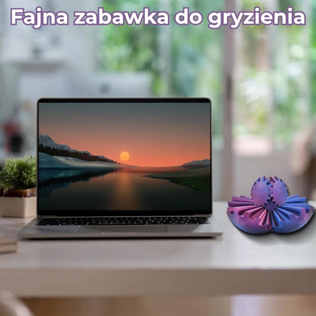 Obrotowa kulka z zębatką [Fidget]