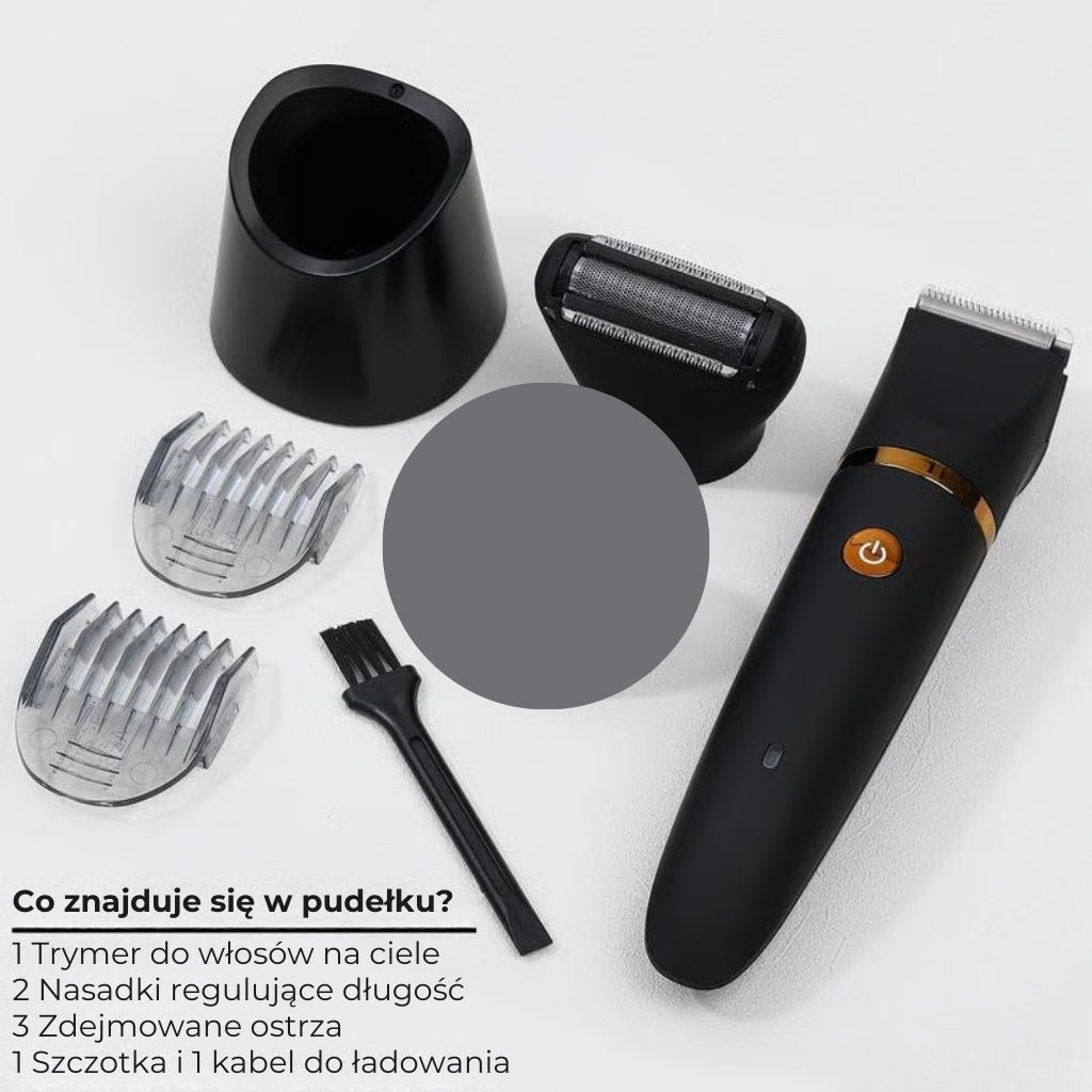 Wodoodporny trymer męski 3 w 1 do ciała