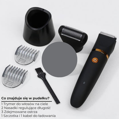 Wodoodporny trymer męski 3 w 1 do ciała