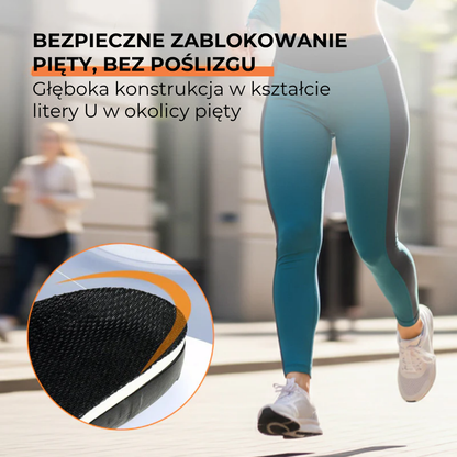 Sportowe wkładki z amortyzacją i podparciem łuku stopy