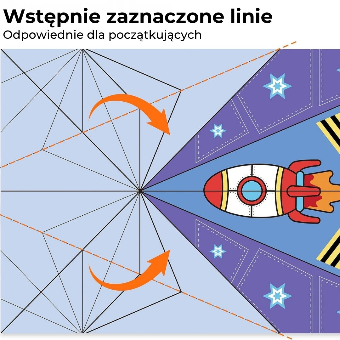 Kreatywne papierowe samoloty do samodzielnego wykonania – zestaw 16 sztuk