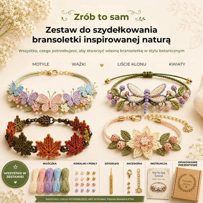 Zestaw do szydełkowania bransoletki „zrób to sam”