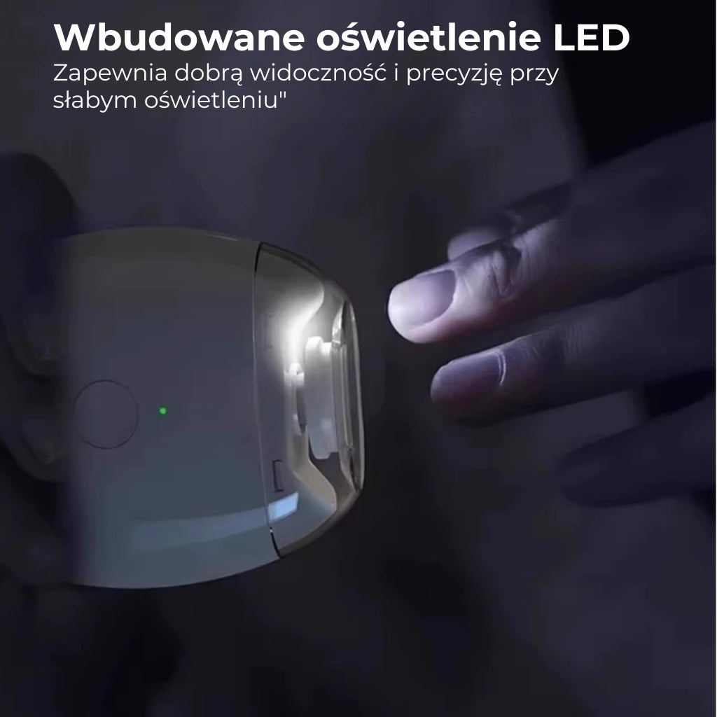 Automatyczny pilnik do paznokci z podświetleniem LED