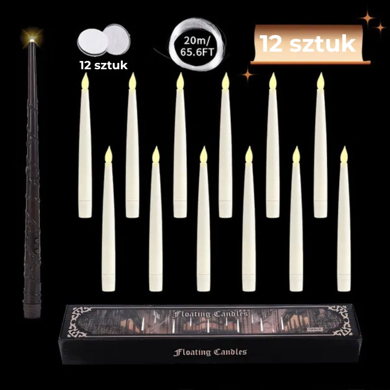 Magiczne świece unoszące się w powietrzu (10 szt.)