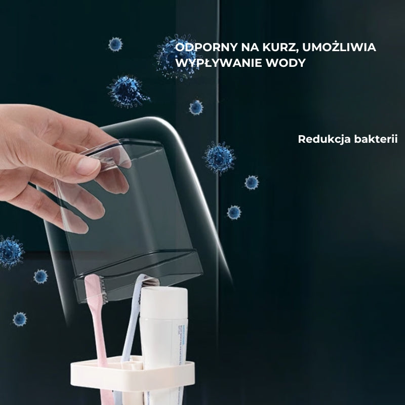Pojemnik na szczoteczkę do zębów z pokrywką