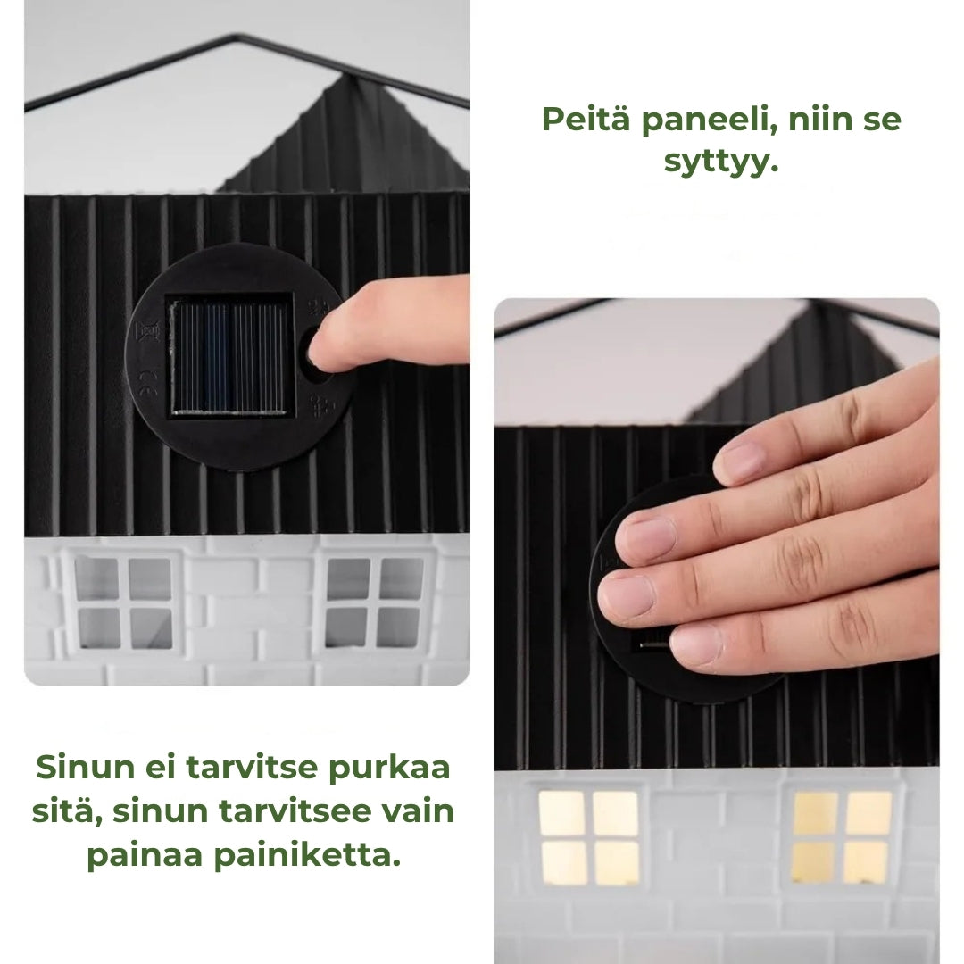 🕊️ Budka dla ptaków zasilana energią słoneczną – automatyczne oświetlenie