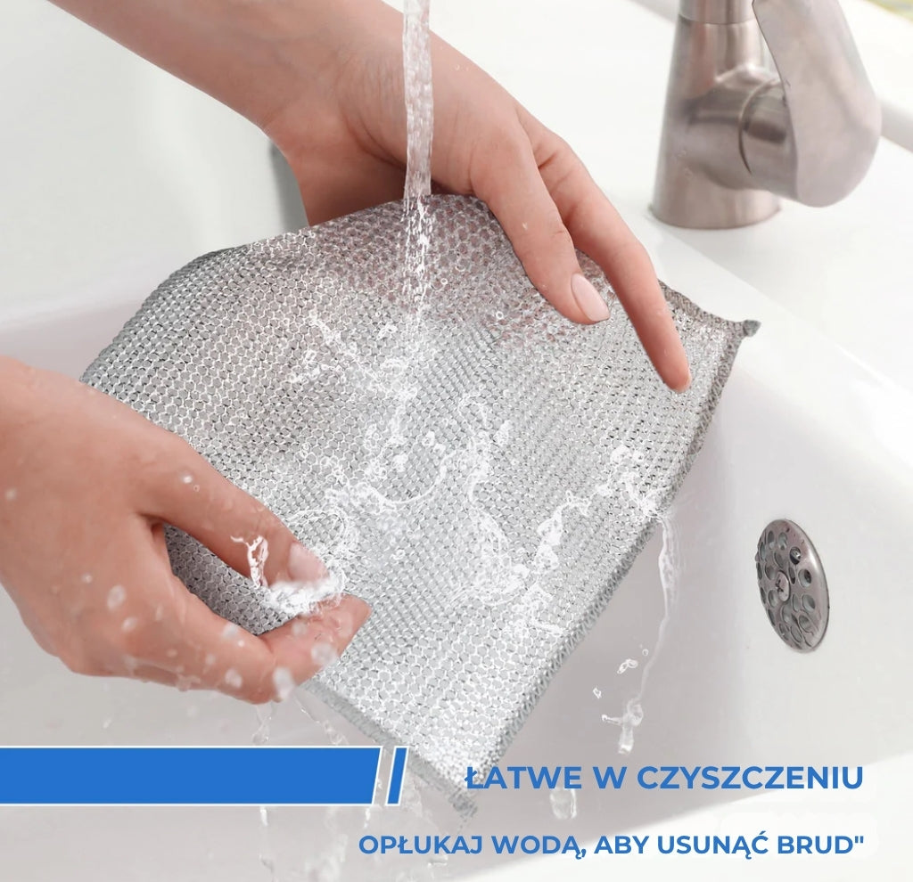 Wielokrotnego użytku ściereczki z siatki Silver Mesh (10 sztuk)