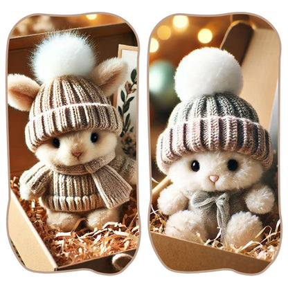 🐇 Ręcznie robione miniaturowe pluszowe króliczki wielkanocne