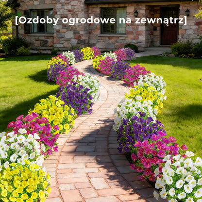 Bukiet sztucznych petunii odpornych na promieniowanie UV