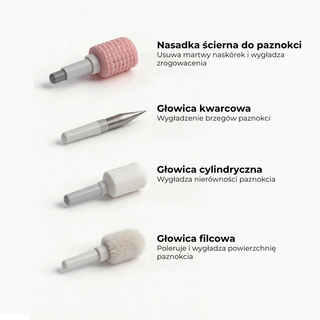 Elektryczna frezarka do paznokci z cyfrową regulacją prędkości