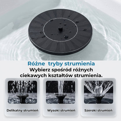 Automatyczna fontanna zasilana energią słoneczną