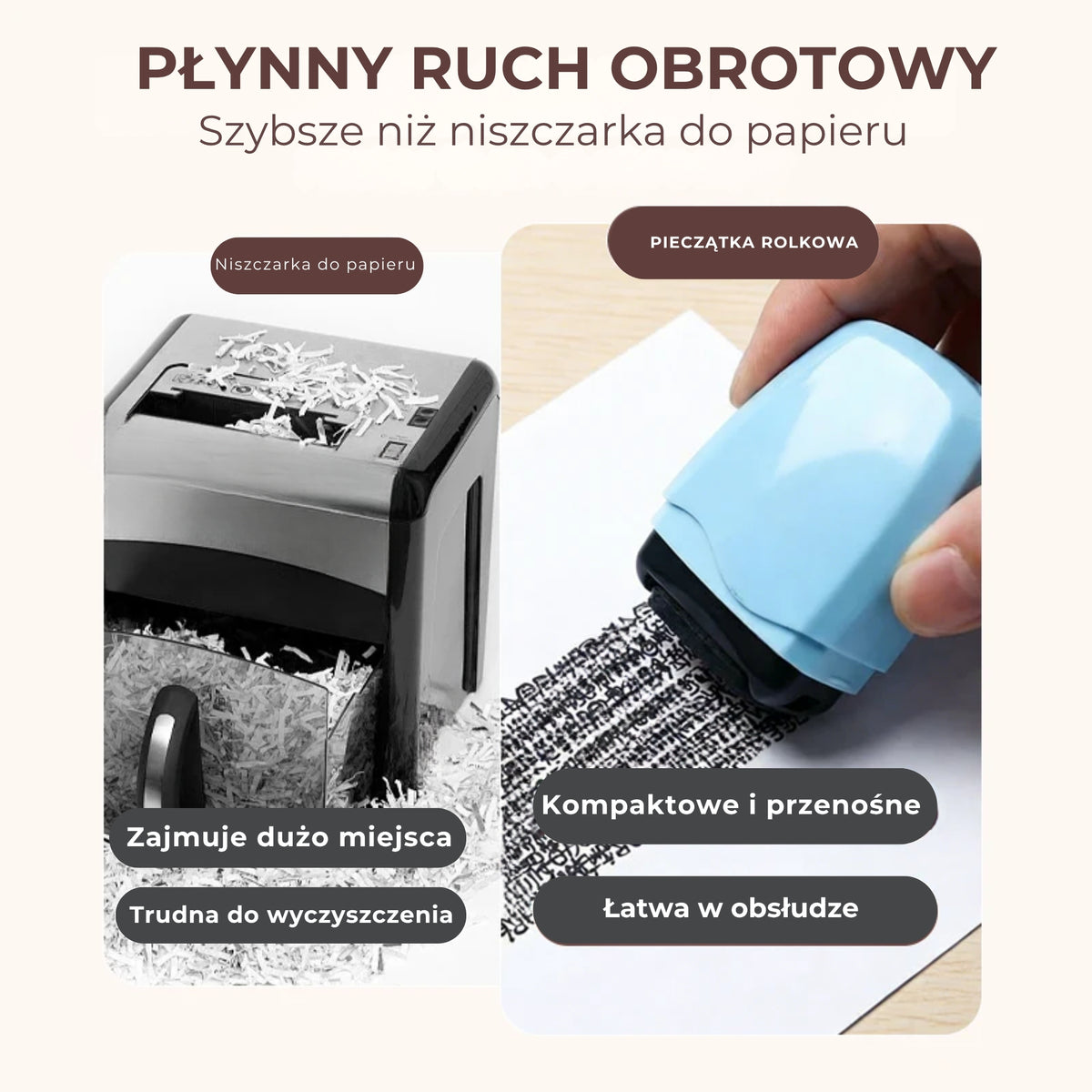 🔒 Pieczęć z motywem prywatności | Do paczek i dokumentów 📦✏️🎁