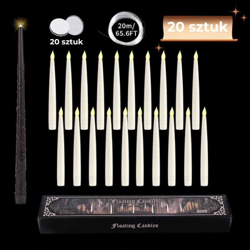 Magiczne świece unoszące się w powietrzu (10 szt.)