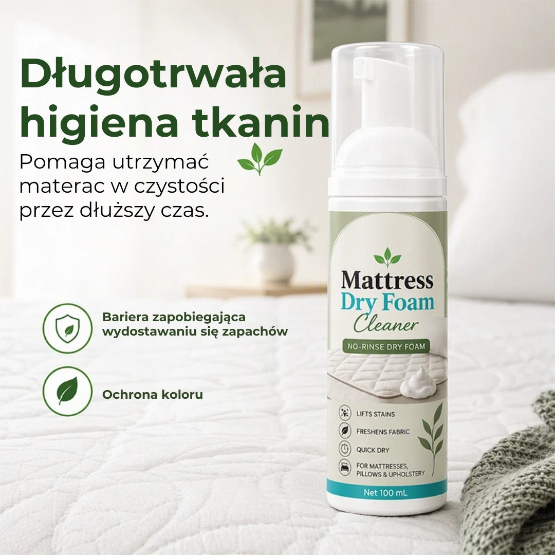 Pianka do czyszczenia materacy na sucho – bezwodny odplamiacz