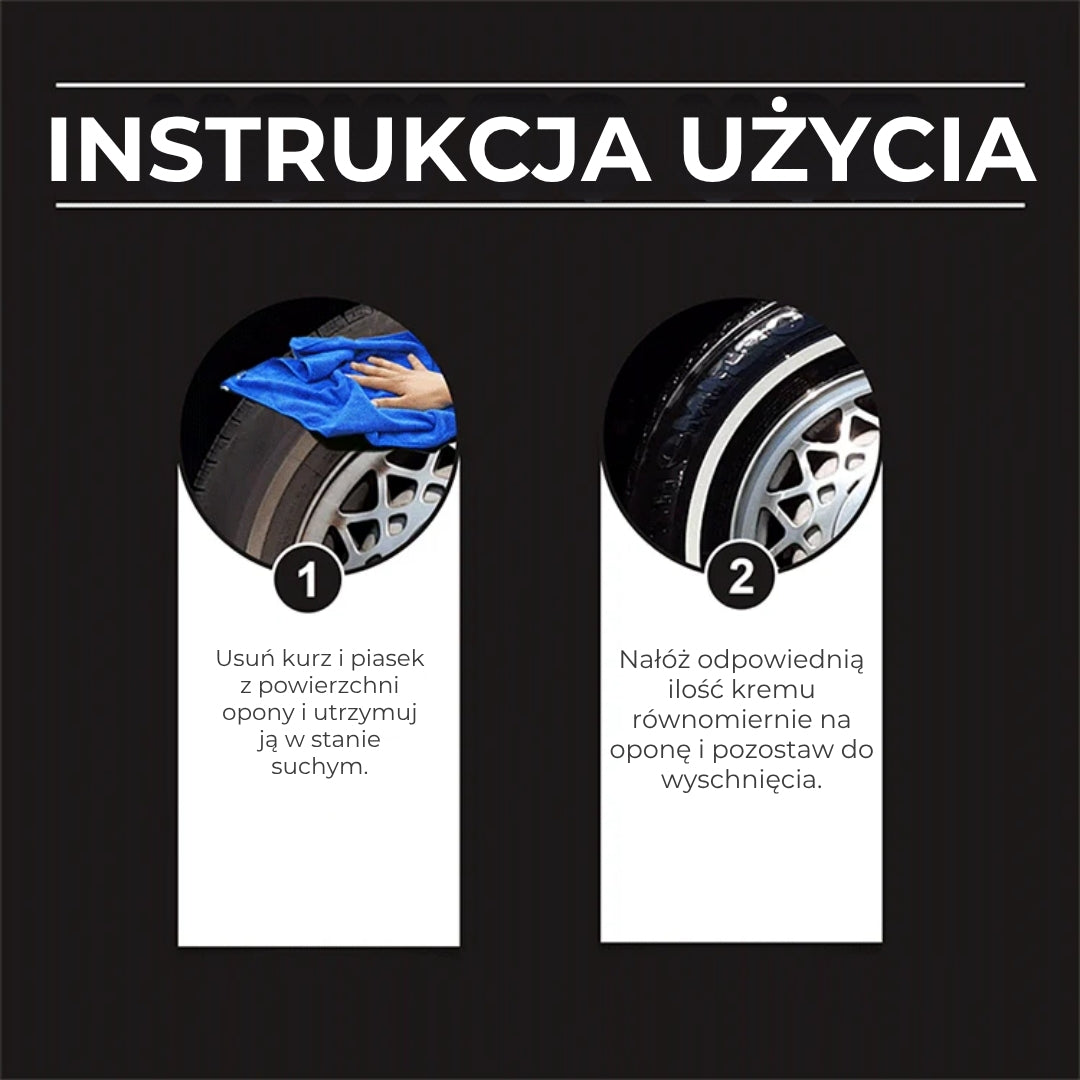 Krem do pielęgnacji opon samochodowych