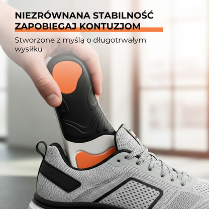 Sportowe wkładki z amortyzacją i podparciem łuku stopy