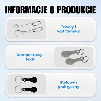 Żeton na zakupy – brelok do kluczy