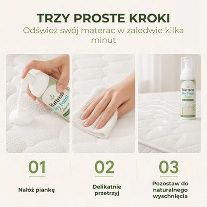 Pianka do czyszczenia materacy na sucho – bezwodny odplamiacz