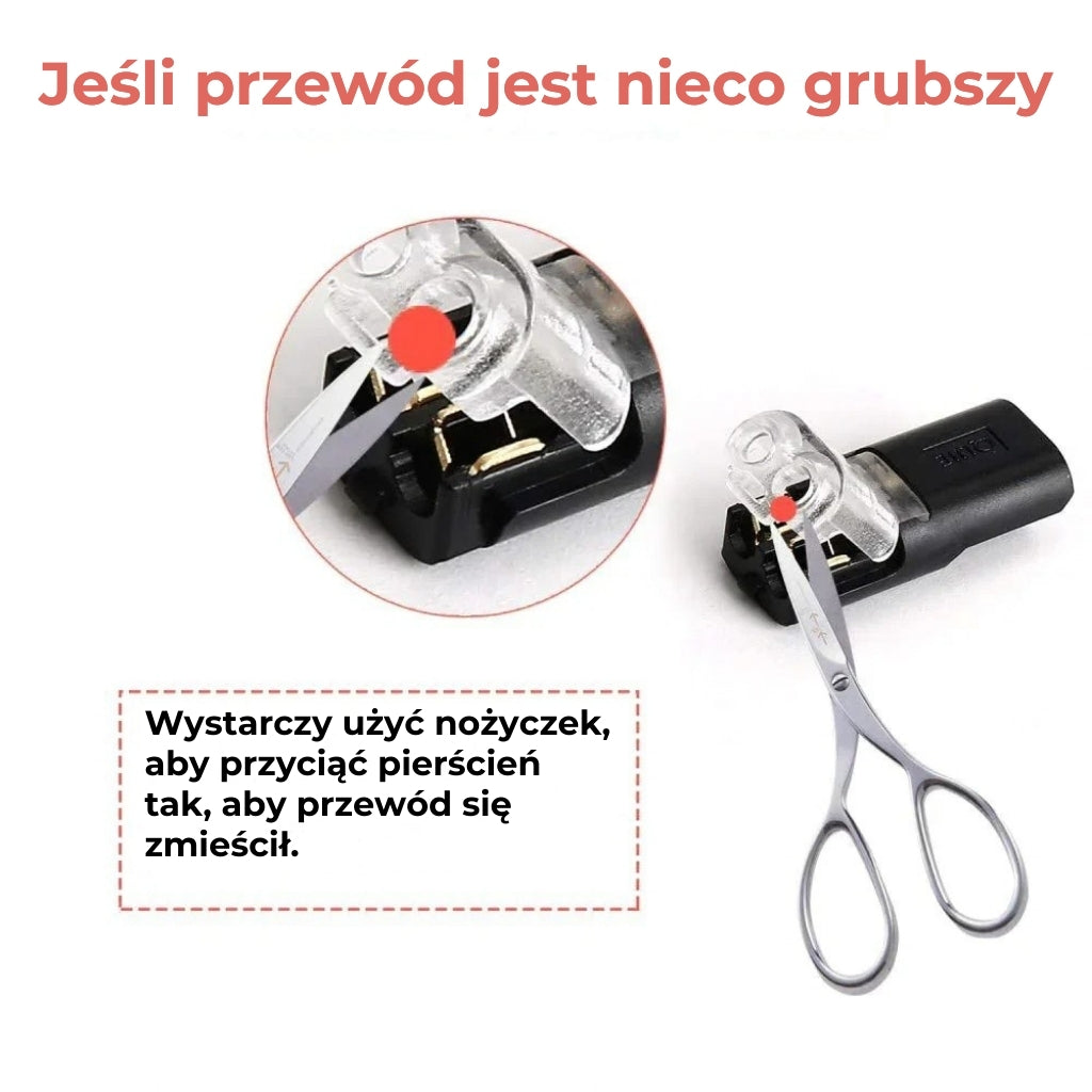 Dwużyłowe złącze przewodów z blokadą (20 sztuk)