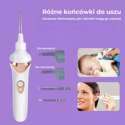 Bezbolesny odsysacz woskowiny z uszu