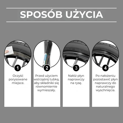 Zestaw pisaków do naprawy rys na felgach – 3 sztuki