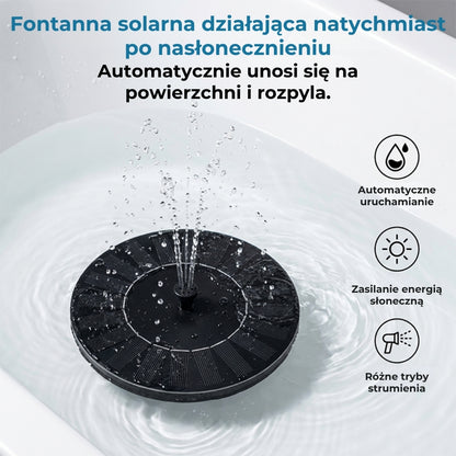 Automatyczna fontanna zasilana energią słoneczną