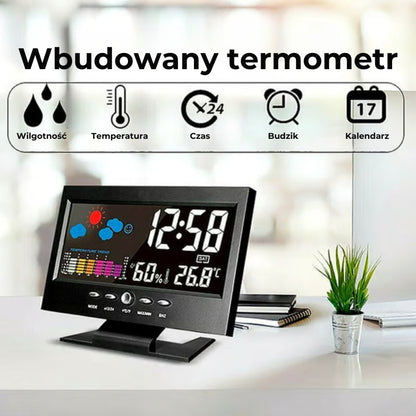 Cyfrowy zegar pogodowy LED