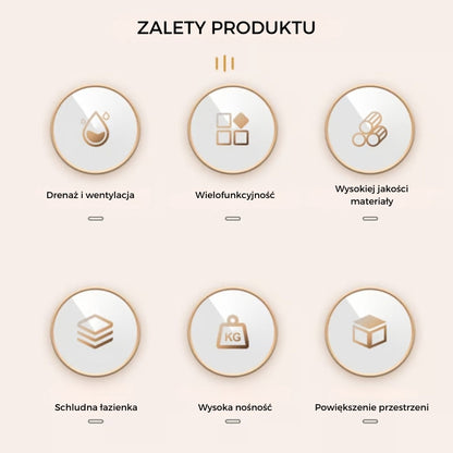 Stojak do przechowywania pod prysznicem