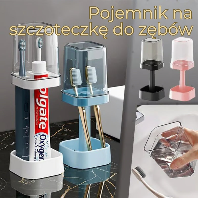 Pojemnik na szczoteczkę do zębów z pokrywką