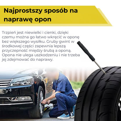 🔩60-częściowy zestaw kołków do naprawy opon w 2 rozmiarach