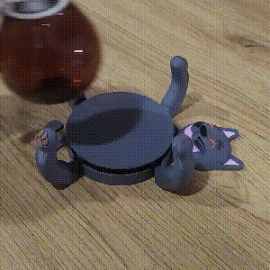 Podstawki pod napoje z zapięciem 3D Cat