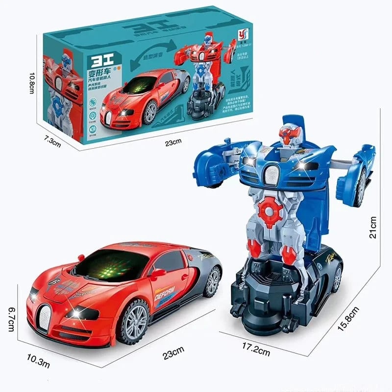 Transformujący samochód-robot dla dzieci