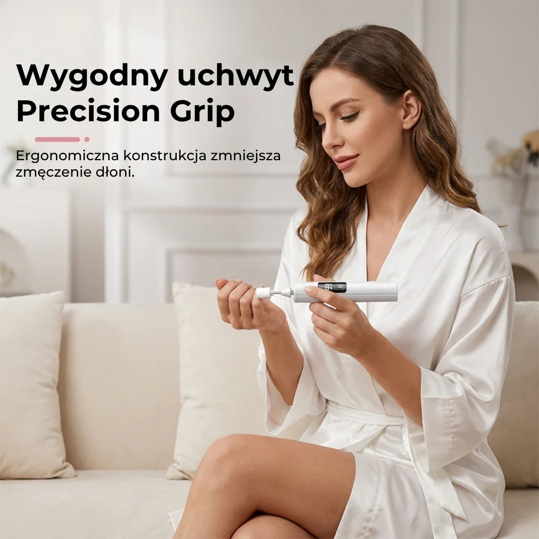 Elektryczna frezarka do paznokci z cyfrową regulacją prędkości