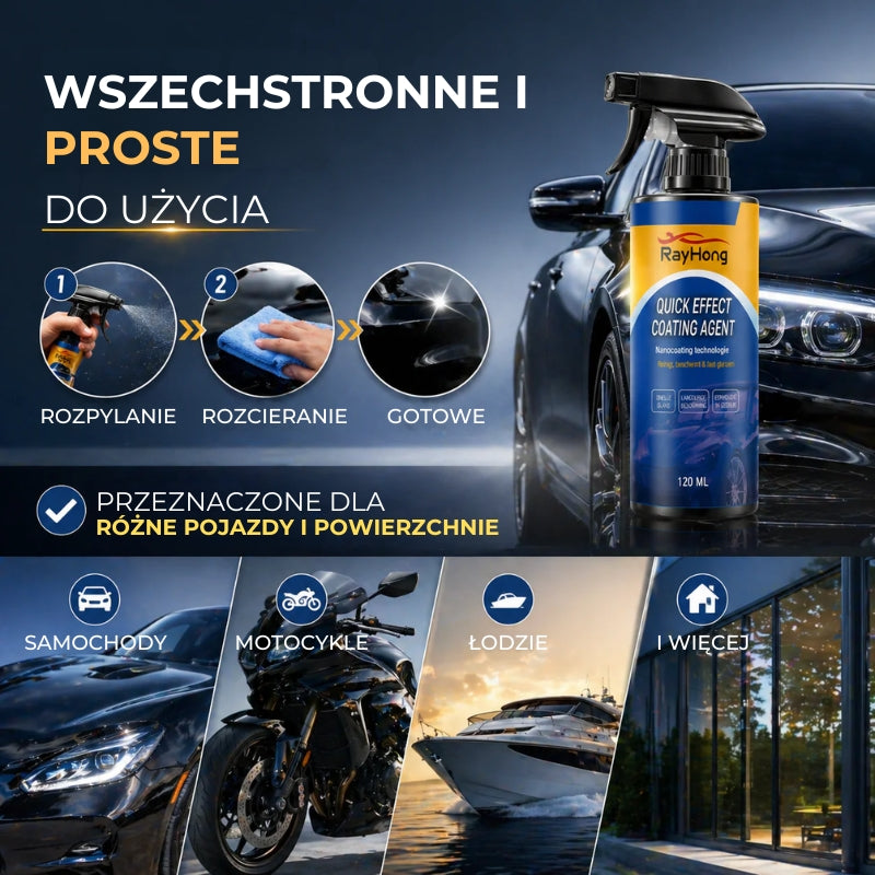 Powłoka ochronna w sprayu do samochodu