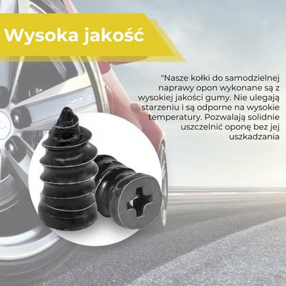🔩60-częściowy zestaw kołków do naprawy opon w 2 rozmiarach