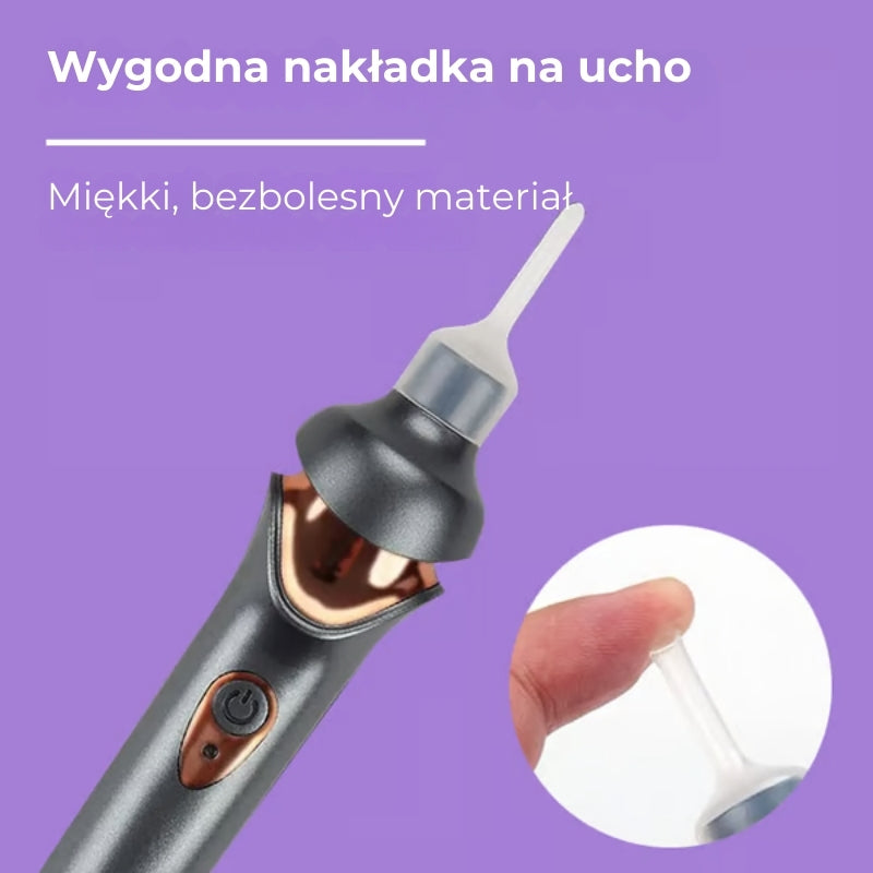 Bezbolesny odsysacz woskowiny z uszu