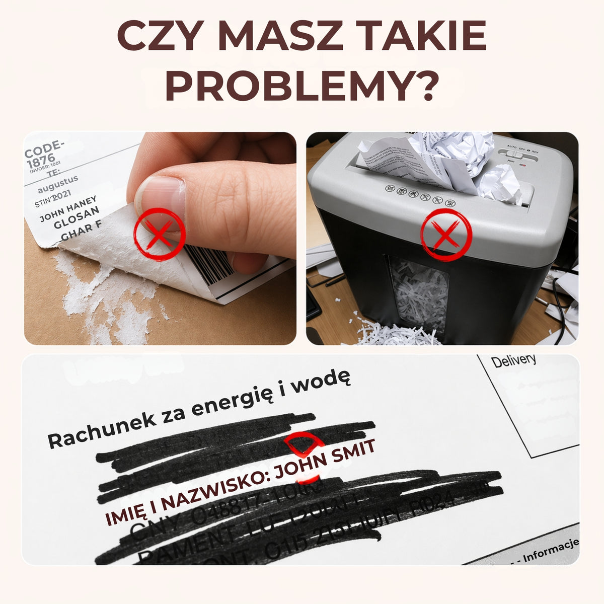 🔒 Pieczęć z motywem prywatności | Do paczek i dokumentów 📦✏️🎁