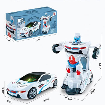 Transformujący samochód-robot dla dzieci