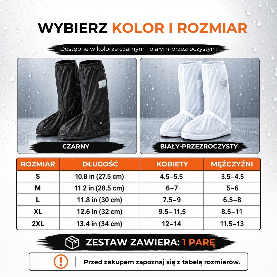 Wodoodporne nakładki na buty – 1 para