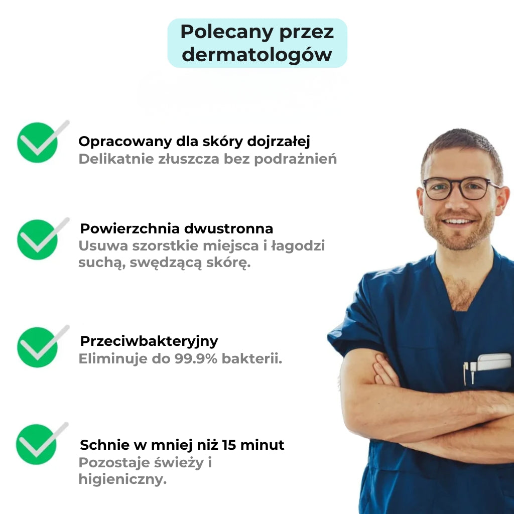 Peelingujący ściereczka antybakteryjna