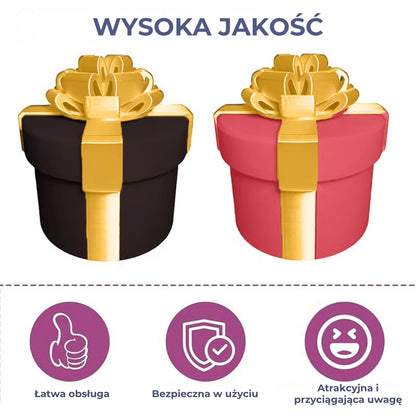 Irytujące pudełko na prezent z zakręcanymi warstwami